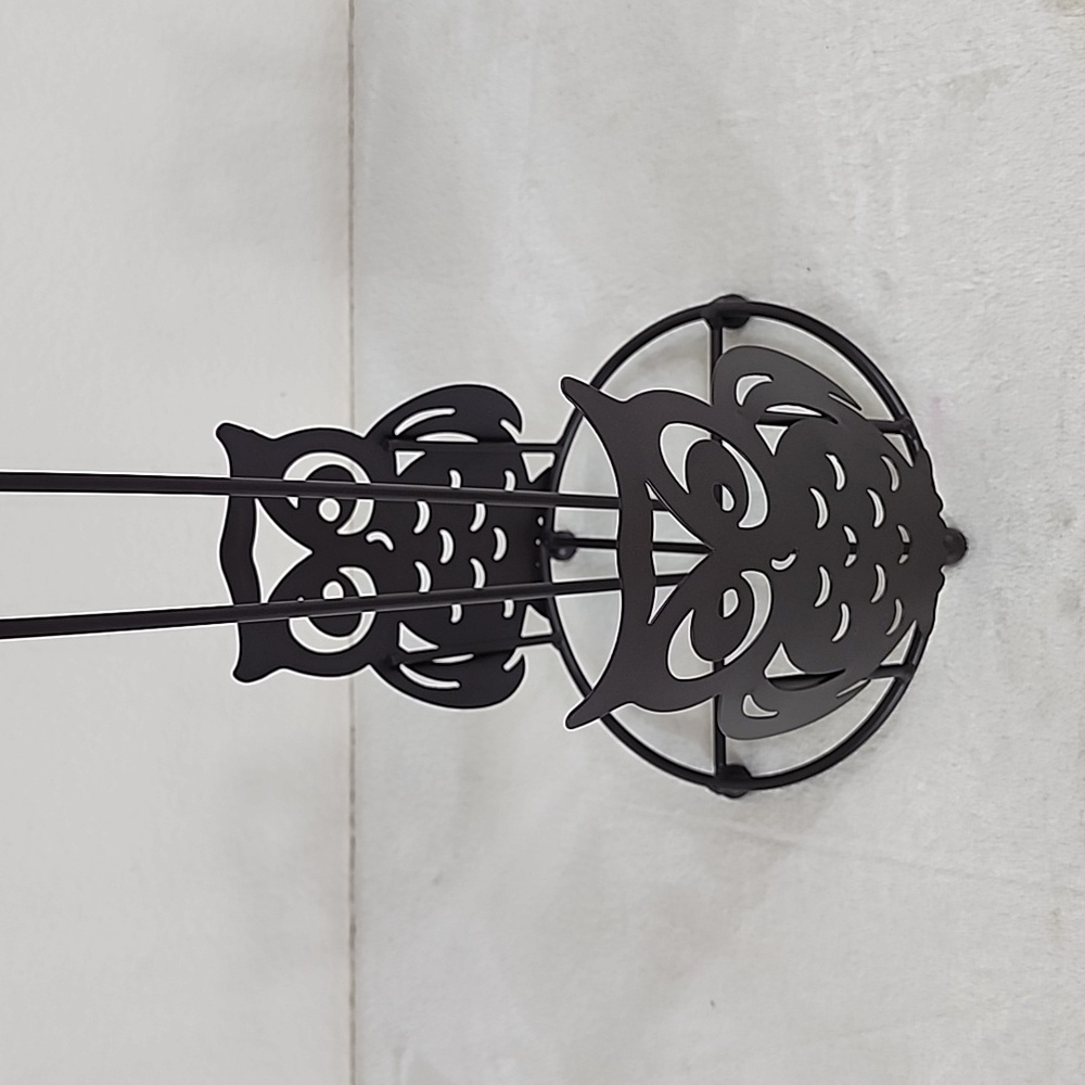 Home X Chocolate Brown Owl Paper Towel Holder - Picture 2 of 5